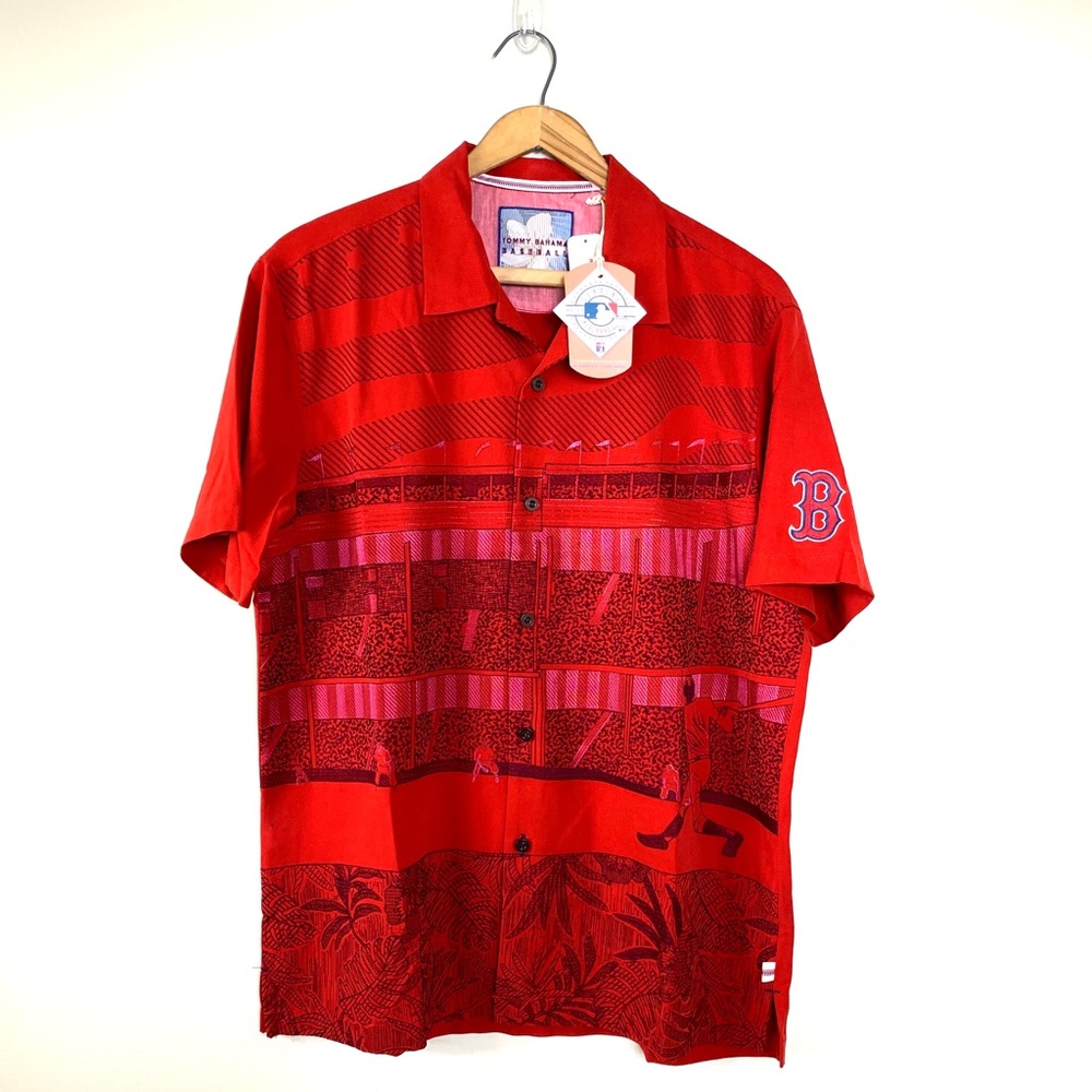 NWT Tommy Bahama Boston Red Sox Shirt, Size Medium